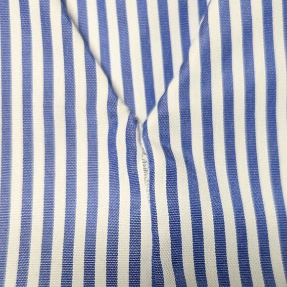 Pomander Place Tuckernuck Addie Blouse Striped Blue Bell Sleeve Tunic Top Small - Picture 5 of 5